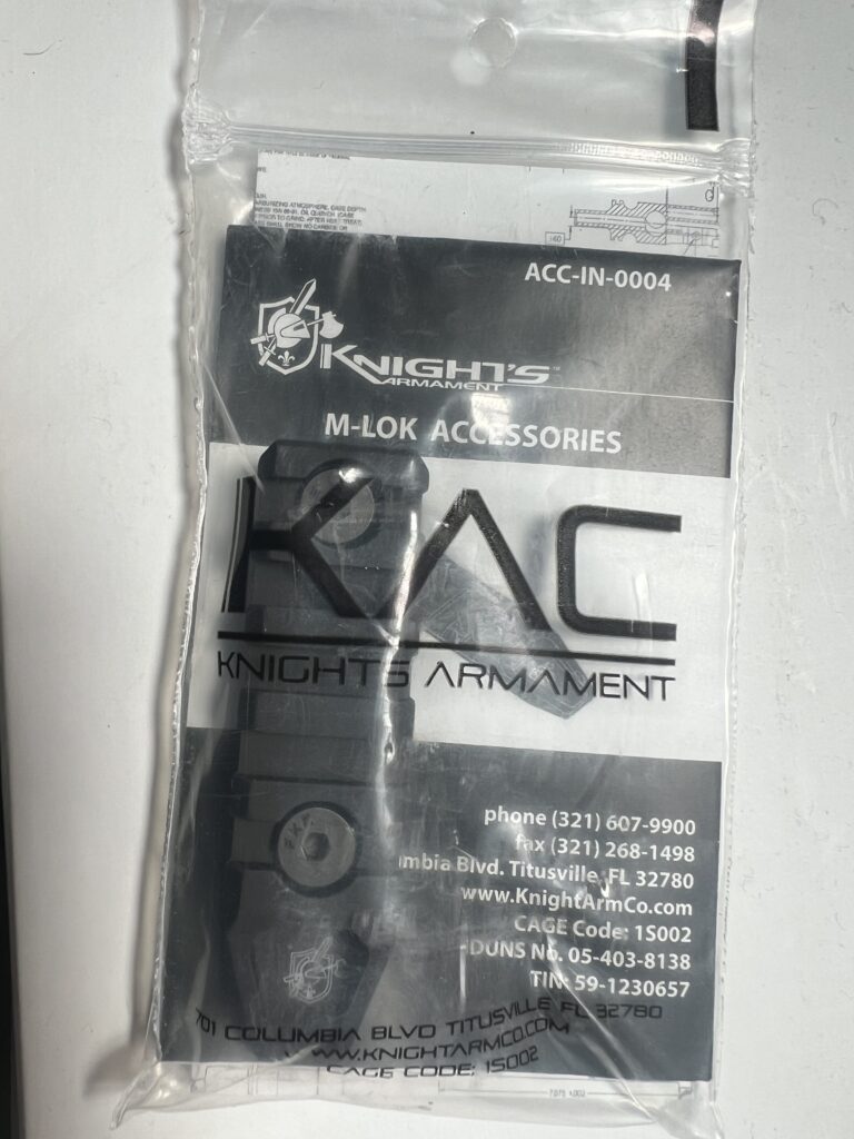 KAC Knight’s Armament 5-Slot M-LOK Rail Section