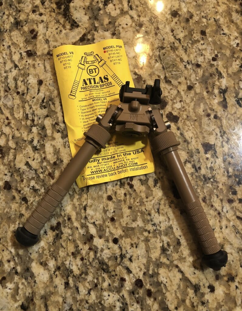 B&T Industries Atlas Bipod – BT46-LW17 (SOCOM PSR Weapon Systems) ***SOLD***