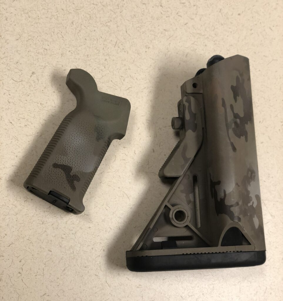 LMT SOPMOD Stock & Magpul K2 Pistol Grip Cerakoted Combo