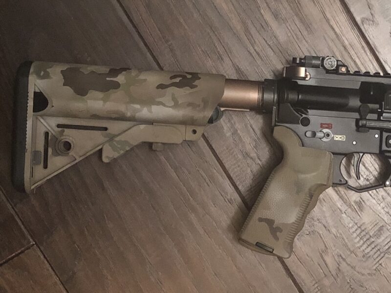 LMT SOPMOD Stock & Magpul K2 Pistol Grip Cerakoted Combo