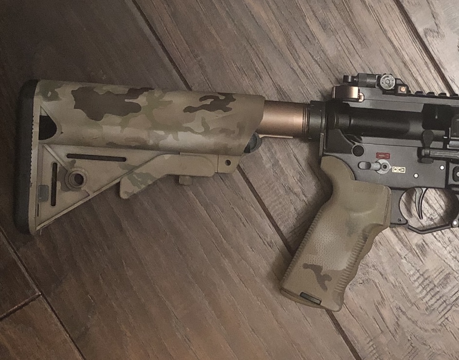 LMT SOPMOD Stock & Magpul K2 Pistol Grip Cerakoted Combo