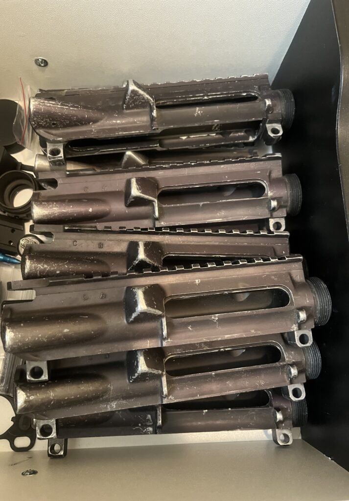 PURPLE Army surplus Colt C marked m4 upper receivers