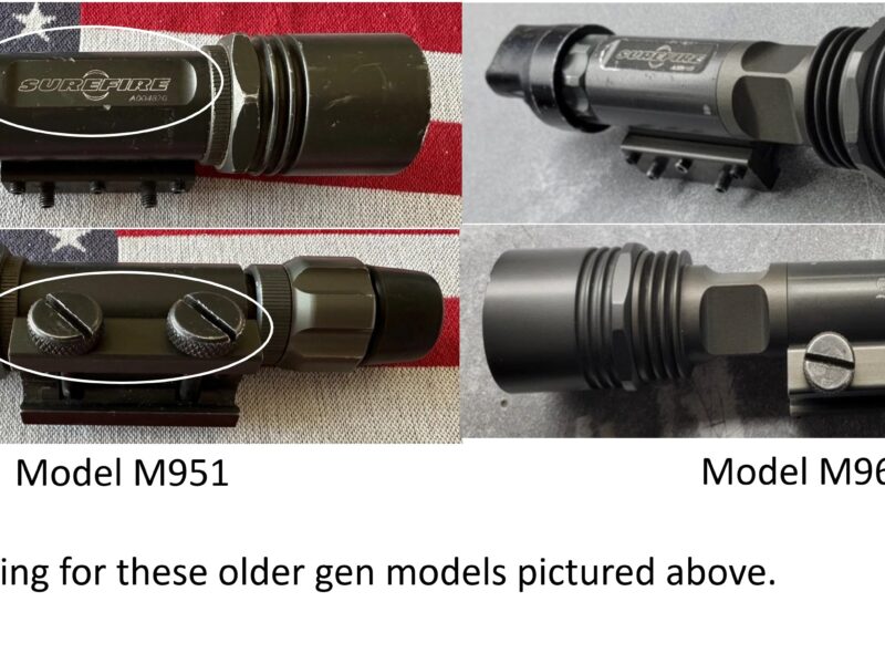 [WTT] Surefire Flat Side M962N SU06 Light for Surefire Flat Sided M951/M961