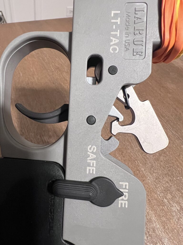 KAC-Knight’s Armament Match 2-Stage Trigger in a LaRue Tactical Trigger Action Chassis (LT-TAC)