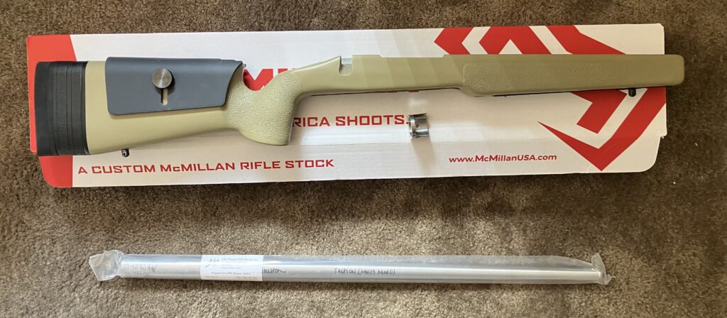 McMillan MK13 Mod0 Stock Lilja MK13 Mod0 Barrel and Recoil Lug