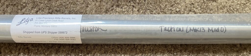 McMillan MK13 Mod0 Stock Lilja MK13 Mod0 Barrel and Recoil Lug