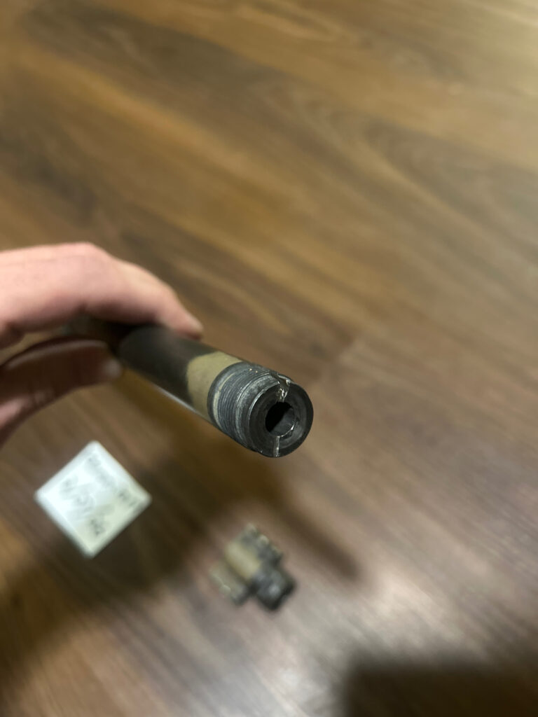 Real (messed up) m110 barrel and gas block READ DESCRIPTION